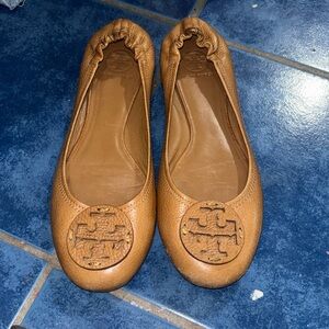 Toru burch women's tan ballerina flats size 11